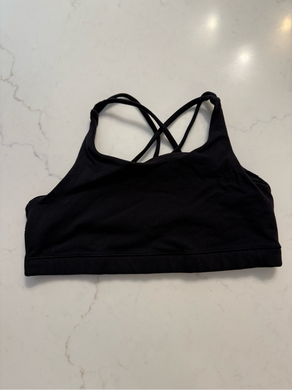 Athleta Girl Black Strappy Sports Bra Size XXL 16